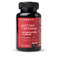 Изображение товара Elivica магний и витамин в 6 120 шт. капсулы массой 557 мг