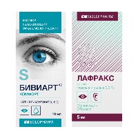 Изображение товара Набор для лечения бактериальных конъюнктивитов Лафракс 0,3% 5 мл капли + Бивиарт комфорт раствор увлажняющий 10 мл флак