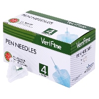 Изображение товара Иглы verifine (верифайн) стерильные для инсулиновых шприц-ручек 0,20(33g)х4 мм 100 шт.
