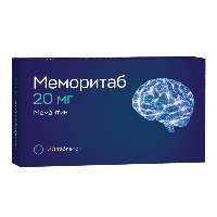 Изображение товара Меморитаб 20 мг 30 шт. таблетки диспергируемые