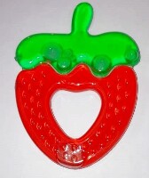 Изображение товара Будь здоров прорезыватель водонаполненный клубника