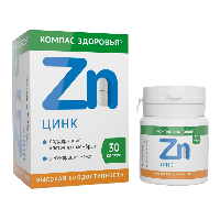 Изображение товара Компас здоровья цинк 30 шт. капсулы массой 380 мг