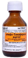 Изображение товара Альфа-токоферола ацетат 100 мг/мл флакон раствор для приема внутрь масляный 20 мл упаковка пачка