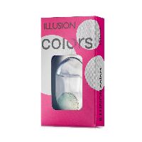 Изображение товара Illusion colors elegance green мягкие контактные линзы квартальной замены 8,6 14,00 2 шт./-4,00/