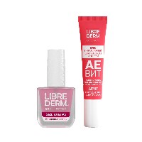 Изображение товара Набор ЛИБРИДЕРМ: крем для кутикулы и ногтей + лак для ногтей 3 в 1 Ультра