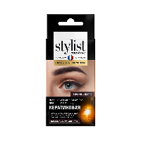 Изображение товара Stylist color pro крем-краска для бровей и ресниц ламинирующая кератиновая 2 мл+эмульсия проявляющая 3% 2 мл тон горький шоколад/набор