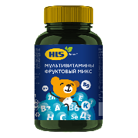 Изображение товара Hls жевательные пастилки мультивитамины со вкусом фруктового микса 90 шт. пастилки жевательные массой 2200 мг