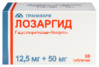 Изображение товара Лозаргид 12,5 мг+50 мг 90 шт. таблетки, покрытые пленочной оболочкой