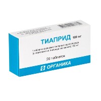Тиаприд 100 мг 20 шт. таблетки