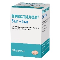 Изображение товара Престилол 5 мг + 5 мг 30 шт. таблетки, покрытые пленочной оболочкой