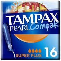 Tampax тампоны compak pearl super plus с аппликатором 16 шт.