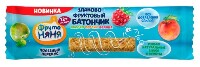 Изображение товара Фрутоняня батончик злаково-фруктовый яблоко-персик-малина 25 гр