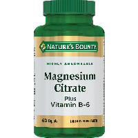 Изображение товара Нэйчес баунти цитрат магния с витамином b6 60 шт. таблетки массой 1515 мг