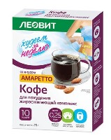 Изображение товара Леовит худеем за неделю кофе для похудения амаретто 10 шт. пак