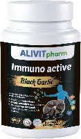 Изображение товара Черный чеснок иммуно актив alivitpharm 90 шт. капсулы массой 492,315 мг