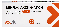 Изображение товара Венлафаксин-алси 75 мг 50 шт. таблетки