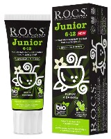 Изображение товара Rocs зубная паста junior black кокос и ваниль для детей 74 гр