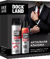 Изображение товара Dockland набор актуальная классика/пена для бритья regular 200 мл+дезодорант regular 150 мл/