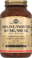 Изображение товара Солгар холин/инозитол 500 мг/500 мг 100 шт. капсулы массой 1040 мг