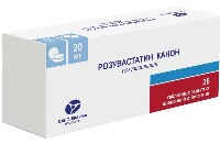 Розувастатин канон 20 мг 28 шт. таблетки, покрытые пленочной оболочкой