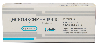 Изображение товара Цефотаксим-алвилс 1 г 5 шт. флакон порошок для приготовления раствора для внутривенного и внутримышечного введения