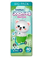 Изображение товара Joonies comfort+ подгузники-трусики для детей размер xxl 15-20 кг 40 шт.