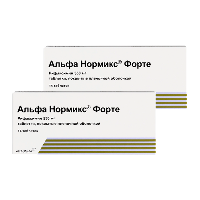 Изображение товара Набор Альфа Нормикс форте 550 мг 14 шт. из 2 уп. со скидкой
