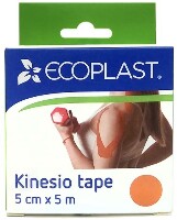 Ecoplast кинезио тейп 5 смх5 м оранжевый