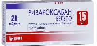 Изображение товара Ривароксабан белупо 15 мг 28 шт. таблетки, покрытые пленочной оболочкой