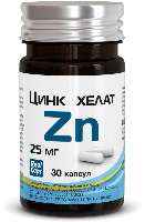 Изображение товара Цинк хелат zn 25 мг 30 шт. капсулы массой 326 мг