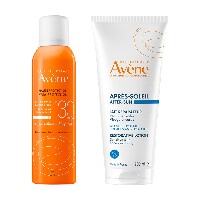 Изображение товара Набор AVENE СОЛНЦЕЗАЩИТ НЕВЕСОМОЕ МАСЛО-СПРЕЙ SPF 30 150МЛ + AVENE ЛОСЬОН ПОСЛЕ ЗАГАРА ВОССТАНАВЛИВАЮЩИЙ 200МЛ