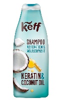 Изображение товара Keff шампунь для ослабленных и ломких волос с кератином и маслом кокоса 500 мл