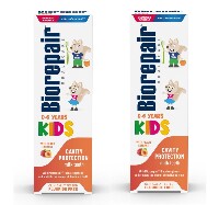 Изображение товара Набор Biorepair kids зубная паста детская 0-6 лет с экстрактом персика 50мл из 2 уп со скидкой
