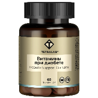 Изображение товара Tetralab витамины при диабете 60 шт. таблетки, покрытые оболочкой массой 824 мг