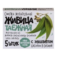 Изображение товара Живица таежная смолка жевательная 5 шт./с эвкалиптом/