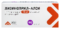Изображение товара Лизиноприл-алси 10 мг 90 шт. таблетки