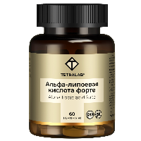Изображение товара Tetralab альфа-липоевая кислота форте 100 мг 60 шт. таблетки массой 600 мг