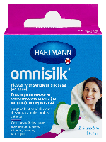 Изображение товара Пластырь omnisilk на основе из синтетического шелка (на катушке) н/стер 2,5 смх5 м