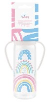 Lubby бутылочка с ручками силиконовая соска just lubby 0+ 250 мл/15200