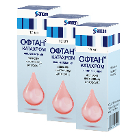 Изображение товара Набор из 3-х упаковок Офтан® Катахром 10МЛ КАПЛИ ГЛАЗНЫЕ