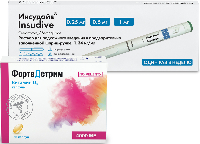Изображение товара НАБОР для контроля сахара и лечения дефицита витамина Д: Инсудайв шприц-ручка 3 мл + Фортедетрим 4000 МЕ 30 шт закажи со скидкой