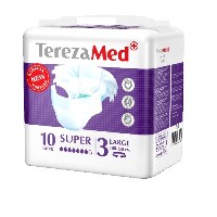 Terezamed подгузники для взрослых super n10/large 10 шт./