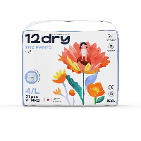Изображение товара 12Dry подгузники-трусики детские l/9-14 кг 31 шт.