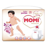 Momi premium подгузники-трусики для детей размер xxl от 15 кг 26 шт.