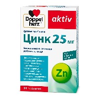 Изображение товара Доппельгерц актив Цинк 25 мг 30 шт. таблетки массой 360 мг