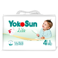 Изображение товара Yokosun lite подгузники-трусики детские размер l/9-14 кг/ 44 шт.