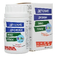 Изображение товара Пивные дрожжи экко плюс детские 100 шт. таблетки массой 0,3 г