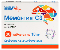 Изображение товара Мемантин-СЗ 10мг 30 шт. таблетки, покрытые пленочной оболочкой блистер