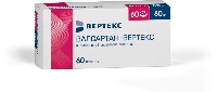 Изображение товара Валсартан-вертекс 80 мг 60 шт. блистер таблетки, покрытые пленочной оболочкой