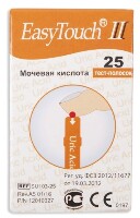 Изображение товара Тест-полоски easy touch мочевая кислота 25 шт.
